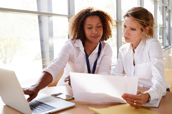 Women working together